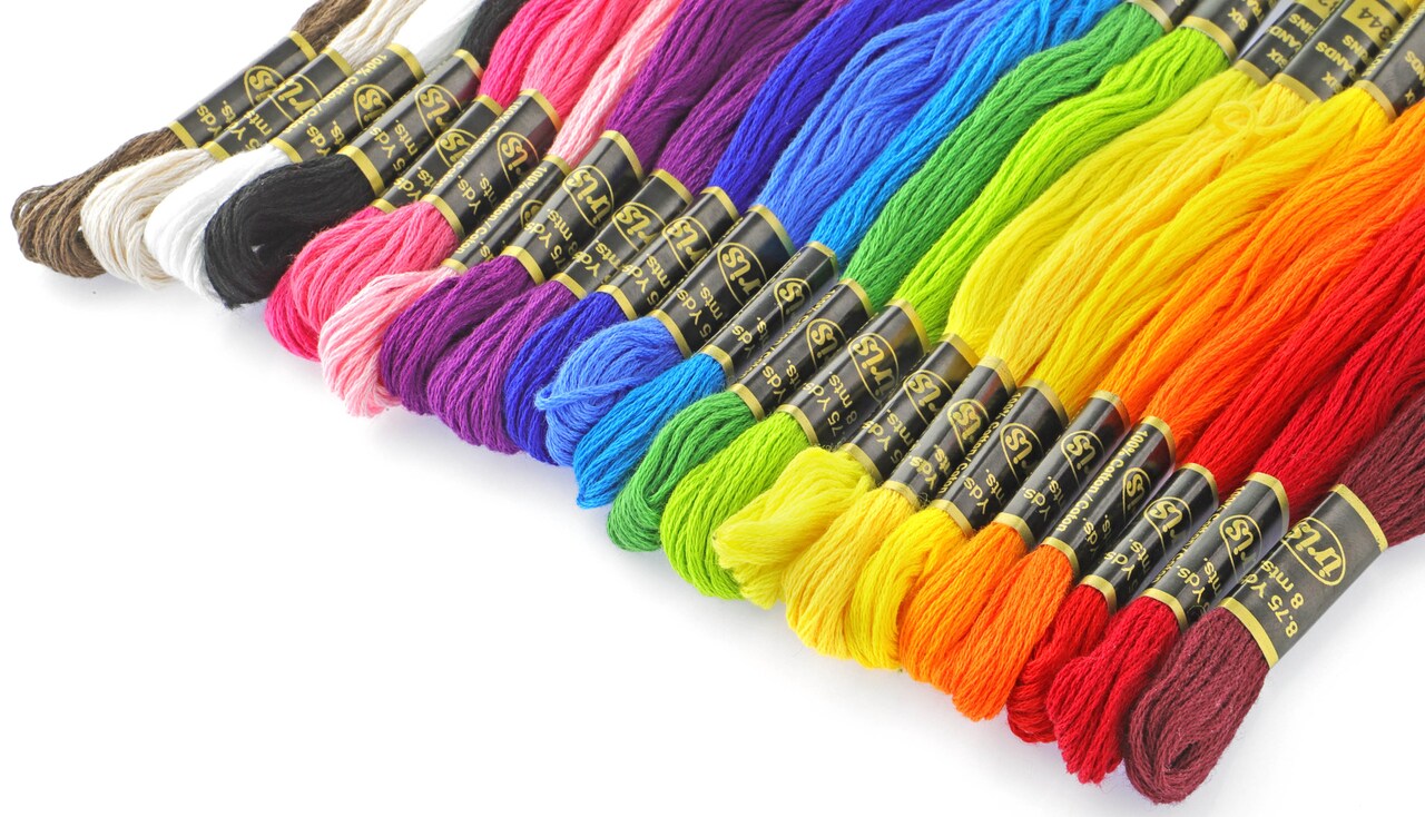 Essentials By Leisure Arts Arts Embroidery Floss Pack 36pc Primary